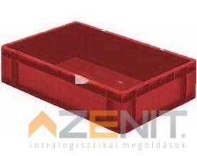 Műanyag szállítóláda 600×400×145 mm piros színben